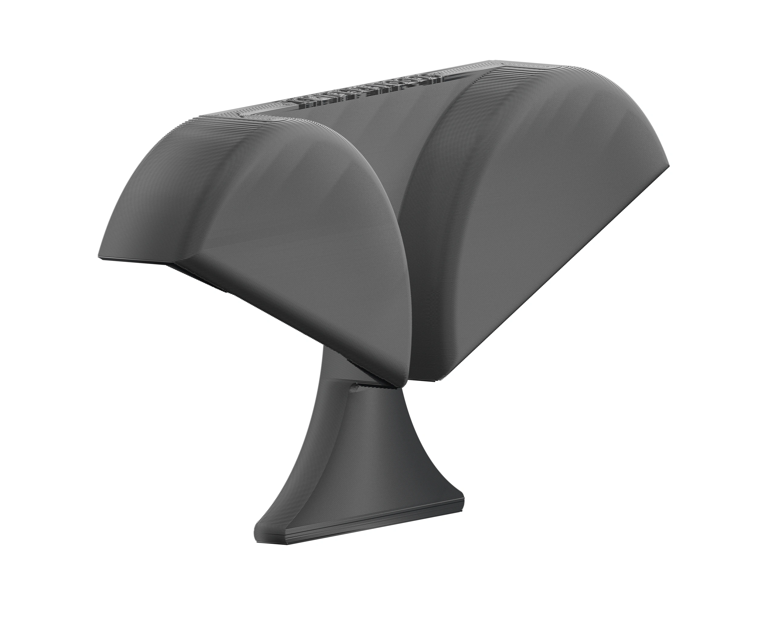 Badeyes til Hot50 – sort glat PLA+-cover, venstre side